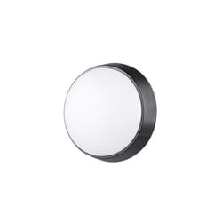 Luceco EBER10S40-01 Eco Round Bulkhead LED Lighting, Black and White Bezel, 21.5 cm, 10 Watts