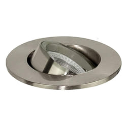 Adustable GU10 Bezel Lock Ring Downlight Brushed Steel