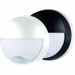 Luceco EBEE10P40-01 LED Eco Round Eyelid Bulkhead, with PIR Sensor, 10 Watts , Black