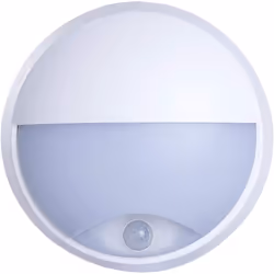 Luceco EBEE10P40-01 LED Eco Round Eyelid Bulkhead, with PIR Sensor, 10 Watts , Black