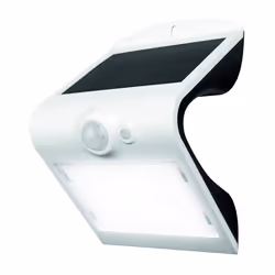 Luceco LED Solar Guardian Wall Light with PIR Motion Sensor, 14.5 x 9.5 x 8 cm, 1.5 W, IP65 Rated, White