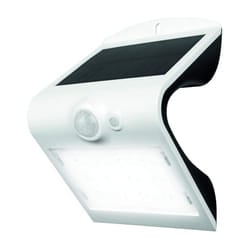 Luceco LED Solar Guardian Wall Light with PIR Motion Sensor, 14.5 x 9.5 x 8 cm, 1.5 W, IP65 Rated, White