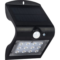 Luceco LED Solar Guardian Wall Light with PIR Motion Sensor Black 1.5W