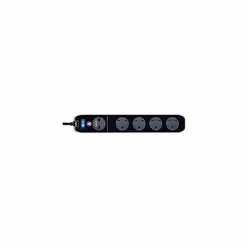 Masterplug SRGLSU42PB-MP Four Socket Switched Inline Power Surge Protected Extension Lead with Two USB Charging Ports, 2 Metr ...