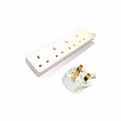 2M Masterplug Extension Lead 13Amp 4 Gang Way Socket Multi Plug Electrical Mains Power Cable