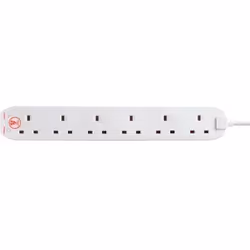 Masterplug ECO-Surge 7-Outlet Surge Protector, 6 ft. Cord, 1080 Joules, 6 Individually Controlled Outlets, Black Housing - Additional view 4