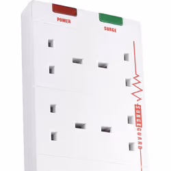 Masterplug 2m Eight Socket Surge Protected Extension Lead