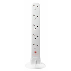 Masterplug 1m SRGTOW101100 Surge Protected 10-Gang Tower Exten Lead