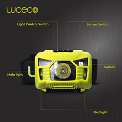 Luceco LED Runner's & Walker's Head Torch Rechargeable 150 Lumens