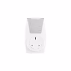 Masterplug BDCPT100-MP Wireless Plug in DoorBell with IP44 Rated Push Button, Battery Operated, White, 11.8 cm*7.7 cm*7.4 cm