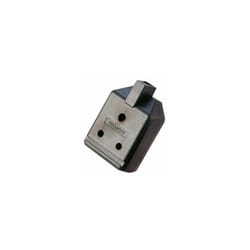 MASTERPLUG - Black 1 Gang 15A Heavy Duty 3 Pin Trailing Socket