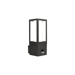 Azurar Exterior Decorative GU10 Lantern with PIR Motion Sensor, IP44 Rated, Slate Grey