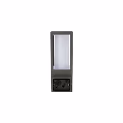 Azurar Exterior Decorative GU10 Lantern with PIR Motion Sensor, IP44 Rated, Slate Grey