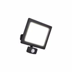 Essence Multi-Position Floodlight with PIR Motion Sensor, 50 Watts, 6000K Colour Temperature, IP65 Rated, Black
