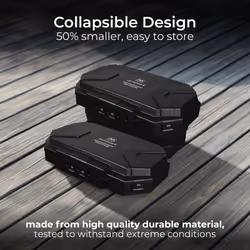 Outdoor Collapsible Power Box With 8M Extension Lead Weatherproof Box