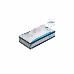 facial tissue Box 8824 - soft, strong and absorbent - 12 x 72 (864 facial tissues) white, 3-ply, fragrance-free