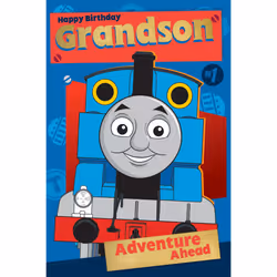 Thomas The Tank Engine Birthday Card For Grandson