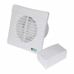 Airvent 434399 Low Voltage Axial Extractor Fan & Transformer Kit (Timer Model) 100mm 4 Inch SELV 12V. Suitable for use within ...