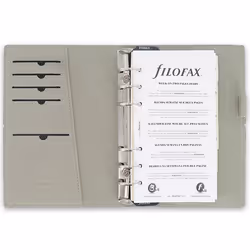 Filofax Domino Personal personal organizer Faux leather, Suede Black