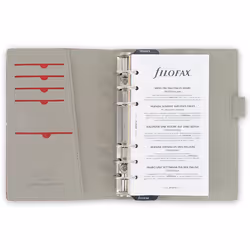 Filofax Domino Personal personal organizer Faux leather, Suede Red