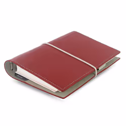 Filofax Domino Personal personal organizer Faux leather, Suede Red