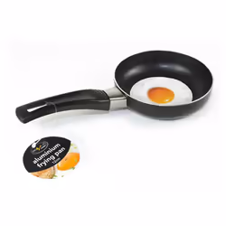 Black Alluminium 12cm Mini Frying Pan Perfect for Frying Eggs