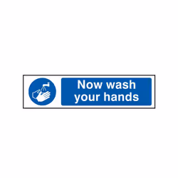 Scan Now Wash Your Hands - PVC 200 x 50mm SCA5014