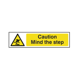 Scan Caution Mind The Step - PVC 200 x 50mm SCA5109