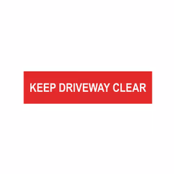 Scan Keep Driveway Clear - PVC 200 x 50mm SCA5252