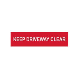 Scan Keep Driveway Clear - PVC 200 x 50mm SCA5252