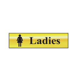 Scan Ladies - Polished Brass Effect 200 x 50mm SCA6002