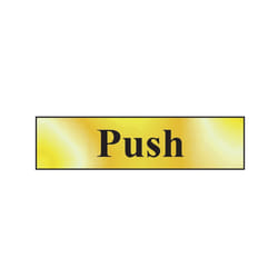 Scan Push - Polished Brass Effect 200 x 50mm SCA6031