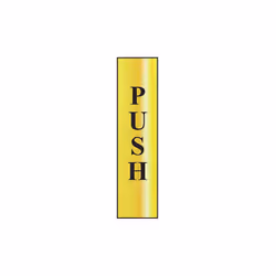 Scan Push Vertical - Polished Brass Effect 50 x 200mm SCA6032