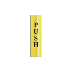Scan Push Vertical - Polished Brass Effect 50 x 200mm SCA6032