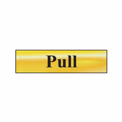 Scan Pull - Polished Brass Effect 200 x 50mm SCA6033