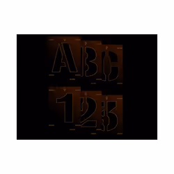 Scan Letter & Number Stencil Kit 25mm SCA9403