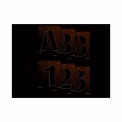 Scan Letter & Number Stencil Kit 100mm SCA9406