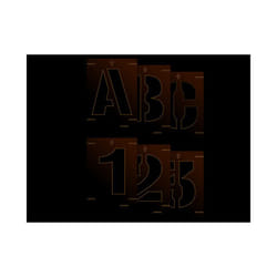 Scan Letter & Number Stencil Kit 100mm SCA9406