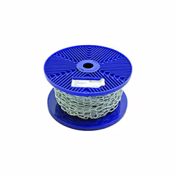 MC96L Straight Link Steel Chain Welded for Extra Strength Zinc Plated 3mm x 26mm x 30m Reel Various