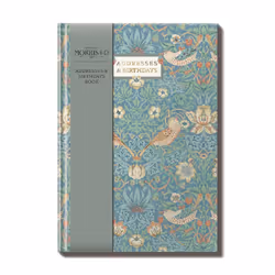 William Morris Blackthorn Addresses & Birthdays Book A5 Hardback Organiser