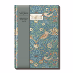 William Morris Blackthorn Addresses & Birthdays Book A5 Hardback Organiser