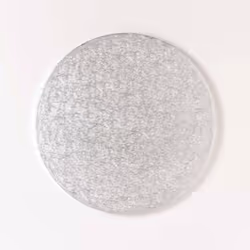 10" Silver Round Cake Card - cake 10 round silver card pack10