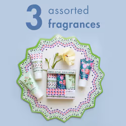 Hand Creams 3 x 30 ml, 3 Fragrances, Travel Size and Vegan Friendly, Beauty Gift For Her, Fits In Handbag and Backpack, Roots and Raindrops Collection