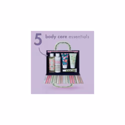 Roots & Raindrops | Body Pamper Handbag includes Body Lotion 150ml Body Wash 150ml Hand Cream x2 50ml Lip Balm 10ml | Travel Size & Vegan Friendly |