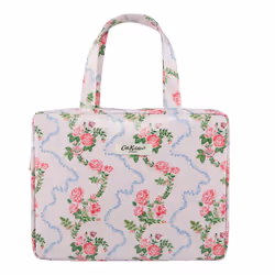 Wash Bags | Two Part Wash Bag With Handles - Flutter Rose | Travel Size & Vegan Friendly | Toiletry & Cosmetic Bag | Beauty G ...