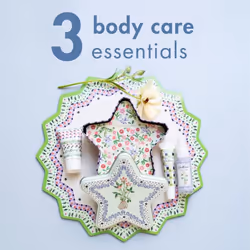 Body Wash 30ml, Body Mist 30ml and Lip Balm 10ml Comes In A Star Tin, Beauty Gift For Her, Christmas Stocking Filler, Roots & Raindrops Collection