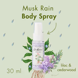 Body Wash 30ml, Body Mist 30ml and Lip Balm 10ml Comes In A Star Tin, Beauty Gift For Her, Christmas Stocking Filler, Roots & Raindrops Collection