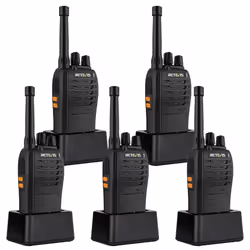 RB668 Walkie Talkie Rechargeable, Professional Two Way Radio PMR446 Emergency Alarm, LED Flashlight, H777 New Version, VOX, W ...