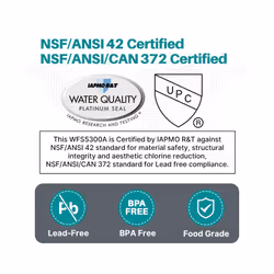 Under Sink Water Filter System, 20000 Gallons NSF/ANSI 42 Certified, Ultra High Capacity, Direct Connect Under Counter Drinking Water System, 0.5