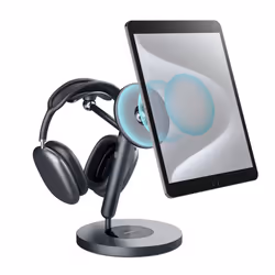 iPad Magnetic Stand with Magsafe Ring, 360 Rotatable iPad Mount Stand for iPad, iPhone, Headphones, Adjustable iPad Tablet St ...